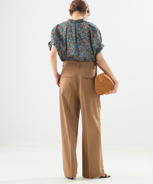 journal standard L'essage（ジャーナルスタンダードレサージュ）の「LANAフロントラップパンツ（スラックス・レディース・ブラウン/グレー・36/38）」の12枚目の写真