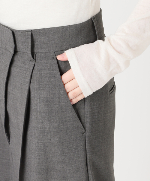 journal standard L'essage（ジャーナルスタンダードレサージュ）の「LANAフロントラップパンツ（スラックス・レディース・ブラウン/グレー・36/38）」の22枚目の写真