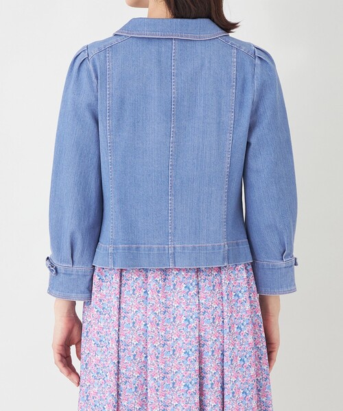 TO BE CHIC(トゥー ビー シック)の「エレガンスデニム ステンカラージャケット(デニムジャケット・レディース・ブルー系その他2/ネイビー・40)」の13枚目の写真