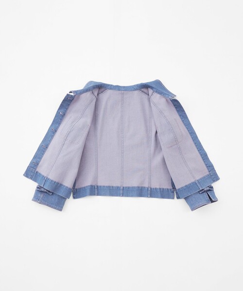 TO BE CHIC(トゥー ビー シック)の「エレガンスデニム ステンカラージャケット(デニムジャケット・レディース・ブルー系その他2/ネイビー・40)」の7枚目の写真