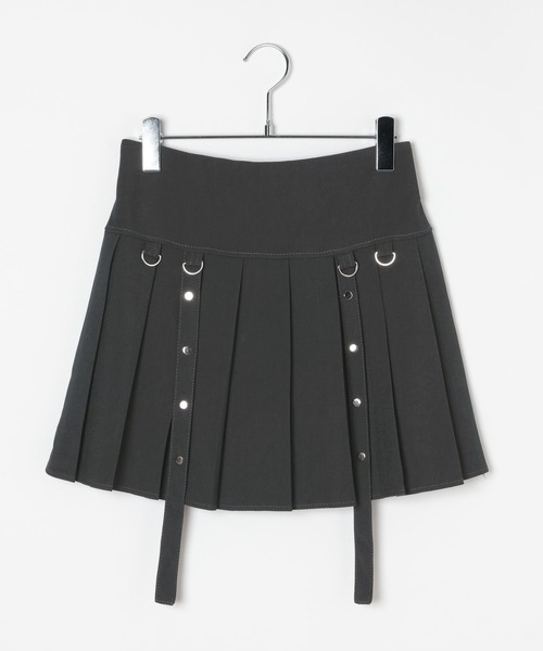 3.3 Field Trip （3.3フィールドトリップ）の「3.3 Field Trip／Dカンストラッププリーツスカート(インパン付き)（スカート・レディース・グレー/ブラック・FREE）」の20枚目の写真