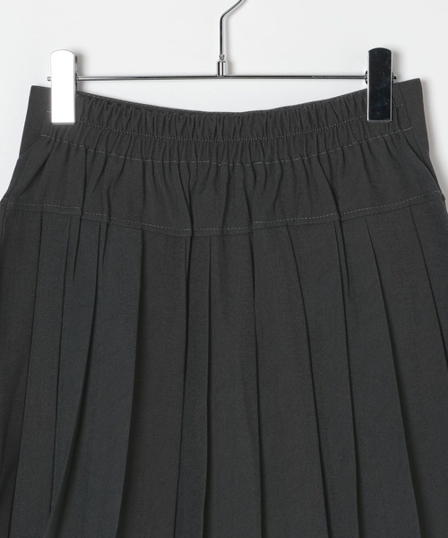 3.3 Field Trip （3.3フィールドトリップ）の「3.3 Field Trip／Dカンストラッププリーツスカート(インパン付き)（スカート・レディース・グレー/ブラック・FREE）」の14枚目の写真