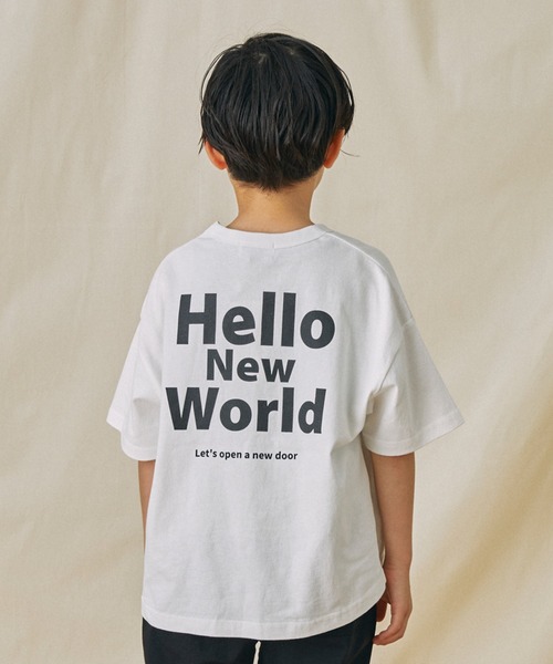 FOV(フォブ)の「フォブ Hello Tシャツ(Tシャツ/カットソー・キッズ・ブラック/サックスブルー/ホワイト・XL/L/M/S)」の2枚目の写真
