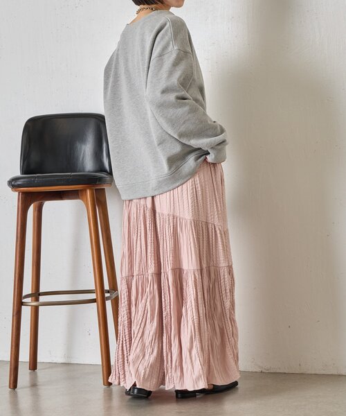 Jena espace merveilleux（ジェナ　エスパスメルヴェイユ）の「【WEB限定】クリンクルギャザースカート（スカート・レディース・ブラック/アイボリー/ピンク/ブルー・FREE）」の15枚目の写真