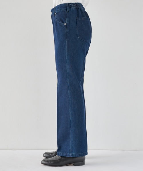 PUBLIC TOKYO(パブリックトウキョウ)の「PUBLIC DENIM セミフレア /ウォッシャブル/洗える/オールシーズン/日本製/岡山デニム/ブーツカット(デニムパンツ・メンズ・ブラック/ダークインディゴブルー・2/1)」の9枚目の写真