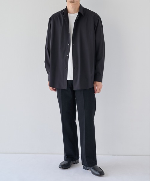PUBLIC TOKYO(パブリックトウキョウ)の「PUBLIC DENIM セミフレア /ウォッシャブル/洗える/オールシーズン/日本製/岡山デニム/ブーツカット(デニムパンツ・メンズ・ブラック/ダークインディゴブルー・2/1)」の13枚目の写真