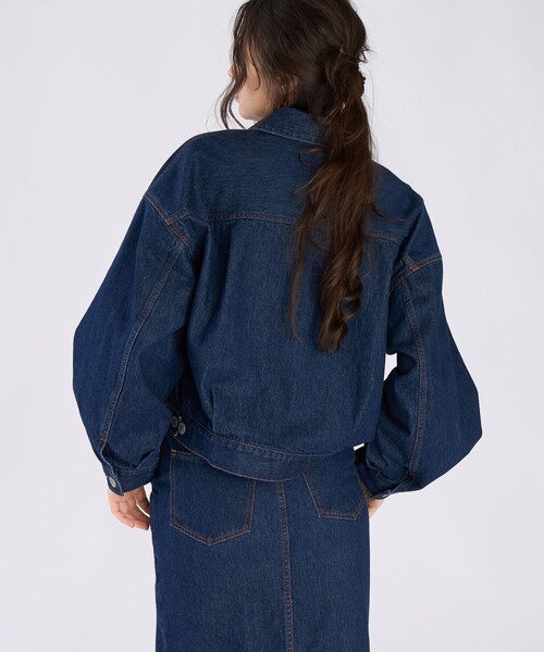 To b. by agnes b.(トゥービーバイアニエスベー)の「To b. by agnes b. × NEEDBY heritage DENIM JACKET(ダッフルコート・レディース・ブルー系その他・1/0)」の6枚目の写真