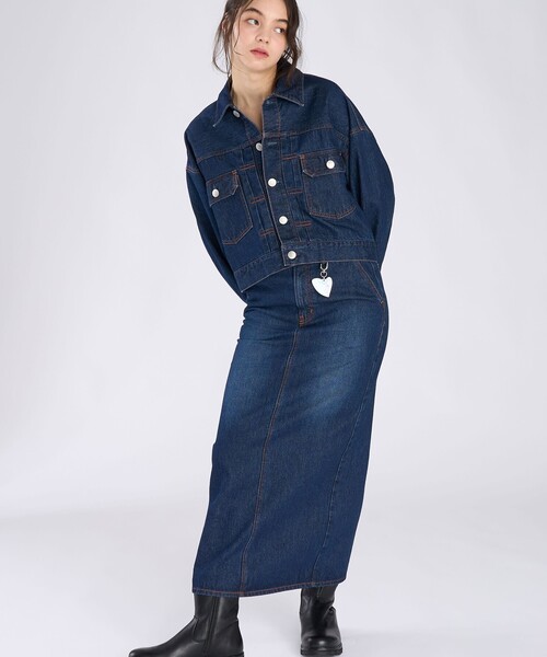 To b. by agnes b.(トゥービーバイアニエスベー)の「To b. by agnes b. × NEEDBY heritage DENIM JACKET(ダッフルコート・レディース・ブルー系その他・1/0)」の8枚目の写真