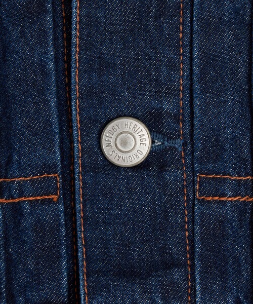 To b. by agnes b.(トゥービーバイアニエスベー)の「To b. by agnes b. × NEEDBY heritage DENIM JACKET(ダッフルコート・レディース・ブルー系その他・1/0)」の9枚目の写真