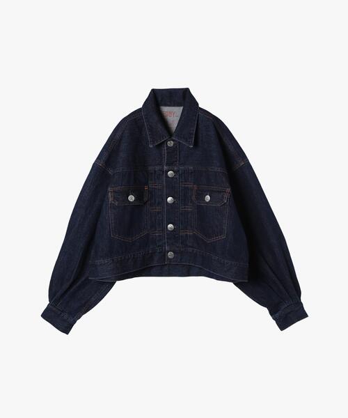 To b. by agnes b.(トゥービーバイアニエスベー)の「To b. by agnes b. × NEEDBY heritage DENIM JACKET(ダッフルコート・レディース・ブルー系その他・1/0)」の2枚目の写真