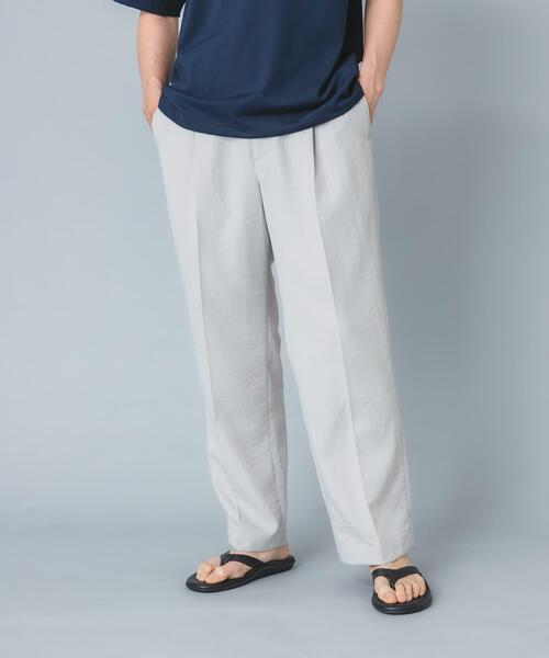 URBAN RESEARCH ROSSO MEN(アーバンリサーチロッソメン)の「『セットアップ対応』『防シワ/速乾』ドライイージーワイドスラックス(その他パンツ・メンズ・ベージュ系その他/ネイビー/ブラック/チャコールグレー・LARGE/MEDIUM)」の12枚目の写真