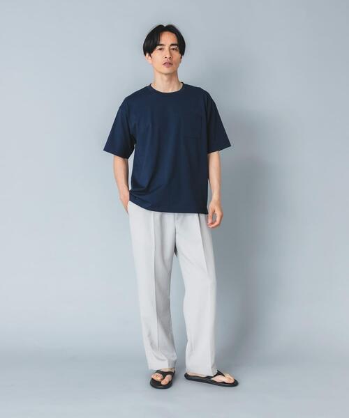 URBAN RESEARCH ROSSO MEN(アーバンリサーチロッソメン)の「『セットアップ対応』『防シワ/速乾』ドライイージーワイドスラックス(その他パンツ・メンズ・ベージュ系その他/ネイビー/ブラック/チャコールグレー・LARGE/MEDIUM)」の9枚目の写真