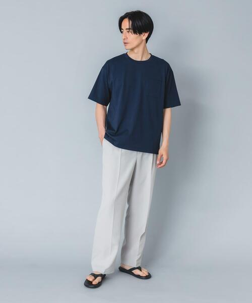 URBAN RESEARCH ROSSO MEN(アーバンリサーチロッソメン)の「『セットアップ対応』『防シワ/速乾』ドライイージーワイドスラックス(その他パンツ・メンズ・ベージュ系その他/ネイビー/ブラック/チャコールグレー・LARGE/MEDIUM)」の8枚目の写真