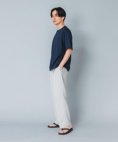 URBAN RESEARCH ROSSO MEN(アーバンリサーチロッソメン)の「『セットアップ対応』『防シワ/速乾』ドライイージーワイドスラックス(その他パンツ・メンズ・ベージュ系その他/ネイビー/ブラック/チャコールグレー・LARGE/MEDIUM)」の7枚目の写真