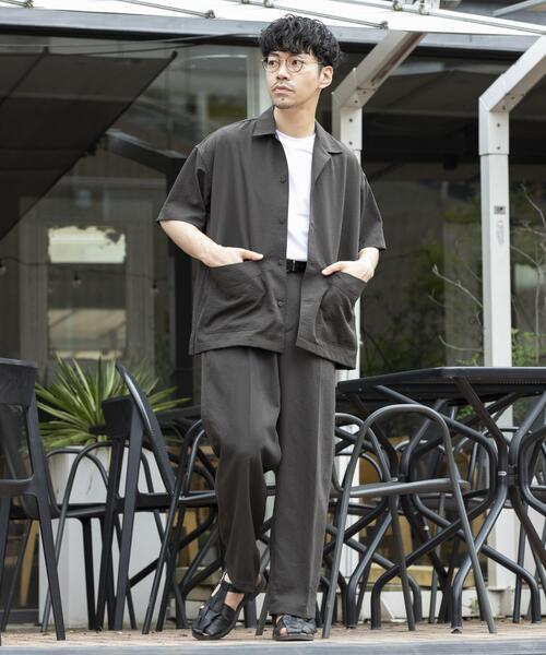 URBAN RESEARCH ROSSO MEN(アーバンリサーチロッソメン)の「『セットアップ対応』『防シワ/速乾』ドライイージーワイドスラックス(その他パンツ・メンズ・ベージュ系その他/ネイビー/ブラック/チャコールグレー・LARGE/MEDIUM)」の22枚目の写真