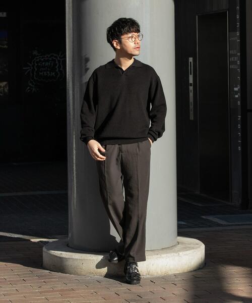 URBAN RESEARCH ROSSO MEN(アーバンリサーチロッソメン)の「『セットアップ対応』『防シワ/速乾』ドライイージーワイドスラックス(その他パンツ・メンズ・ベージュ系その他/ネイビー/ブラック/チャコールグレー・LARGE/MEDIUM)」の6枚目の写真