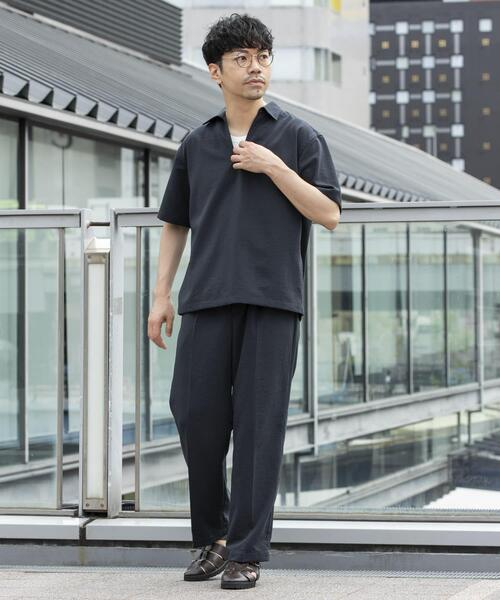 URBAN RESEARCH ROSSO MEN(アーバンリサーチロッソメン)の「『セットアップ対応』『防シワ/速乾』ドライイージーワイドスラックス(その他パンツ・メンズ・ベージュ系その他/ネイビー/ブラック/チャコールグレー・LARGE/MEDIUM)」の13枚目の写真