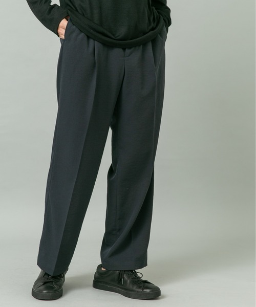 URBAN RESEARCH ROSSO MEN（アーバンリサーチロッソメン）の「『セットアップ対応』ドライイージーワイドスラックス（スラックス・メンズ・ベージュ系その他/ネイビー/ブラック/チャコールグレー・LARGE/MEDIUM）」の4枚目の写真