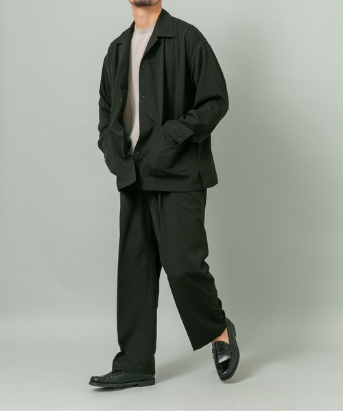 URBAN RESEARCH ROSSO MEN（アーバンリサーチロッソメン）の「『セットアップ対応』ドライイージーワイドスラックス（スラックス・メンズ・ベージュ系その他/ネイビー/ブラック/チャコールグレー・LARGE/MEDIUM）」の9枚目の写真