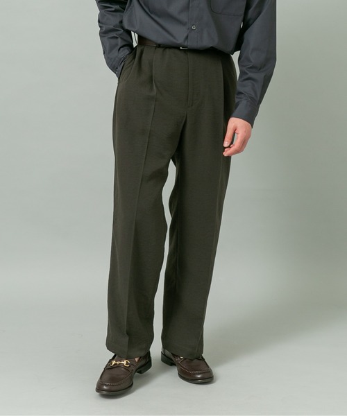 URBAN RESEARCH ROSSO MEN（アーバンリサーチロッソメン）の「『セットアップ対応』ドライイージーワイドスラックス（スラックス・メンズ・ベージュ系その他/ネイビー/ブラック/チャコールグレー・LARGE/MEDIUM）」の10枚目の写真