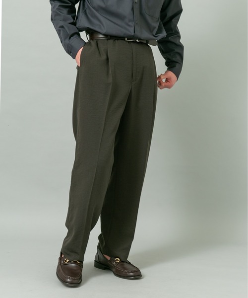 URBAN RESEARCH ROSSO MEN（アーバンリサーチロッソメン）の「『セットアップ対応』ドライイージーワイドスラックス（スラックス・メンズ・ベージュ系その他/ネイビー/ブラック/チャコールグレー・LARGE/MEDIUM）」の11枚目の写真