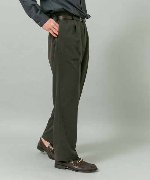 URBAN RESEARCH ROSSO MEN（アーバンリサーチロッソメン）の「『セットアップ対応』ドライイージーワイドスラックス（スラックス・メンズ・ベージュ系その他/ネイビー/ブラック/チャコールグレー・LARGE/MEDIUM）」の12枚目の写真