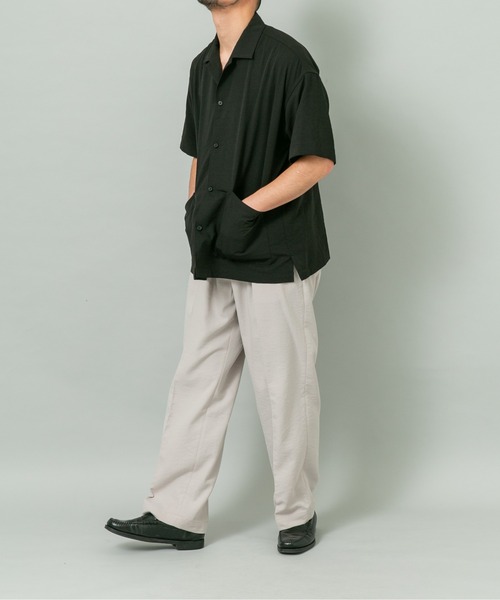 URBAN RESEARCH ROSSO MEN（アーバンリサーチロッソメン）の「『セットアップ対応』ドライイージーワイドスラックス（スラックス・メンズ・ベージュ系その他/ネイビー/ブラック/チャコールグレー・LARGE/MEDIUM）」の17枚目の写真