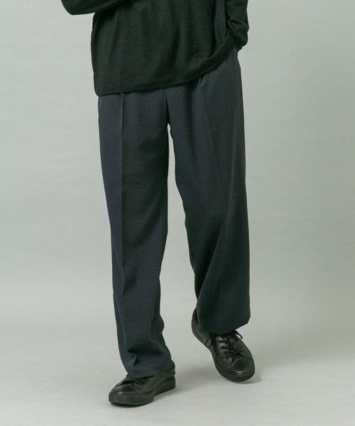 URBAN RESEARCH ROSSO MEN（アーバンリサーチロッソメン）の「『セットアップ対応』ドライイージーワイドスラックス（スラックス・メンズ・ベージュ系その他/ネイビー/ブラック/チャコールグレー・LARGE/MEDIUM）」の20枚目の写真