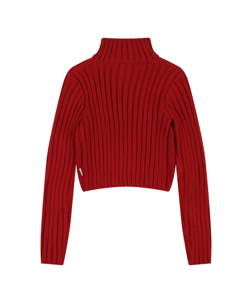 ORDINARY HOLIDAY（オーディナリー ホリデー）の「TOGGLE CABLE CARDIGAN [RED]（カーディガン/ボレロ・レディース・その他・FREE）」の3枚目の写真