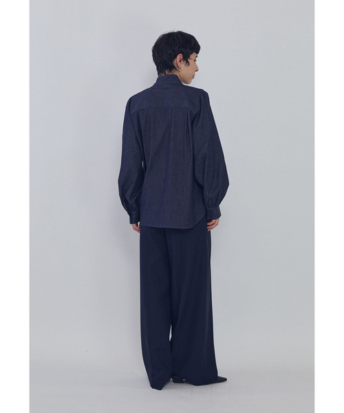 1er Arrondissement（プルミエアロンディスモン）の「ライトデニムボウタイブラウス（シャツ/ブラウス・レディース・インディゴブルー・36/38）」の8枚目の写真