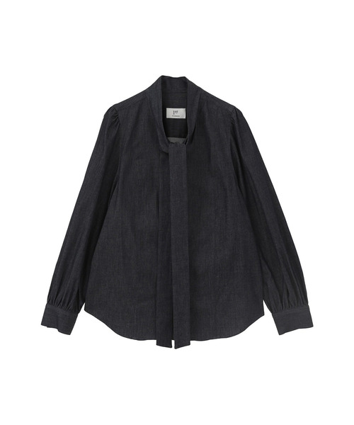 1er Arrondissement（プルミエアロンディスモン）の「ライトデニムボウタイブラウス（シャツ/ブラウス・レディース・インディゴブルー・36/38）」の6枚目の写真