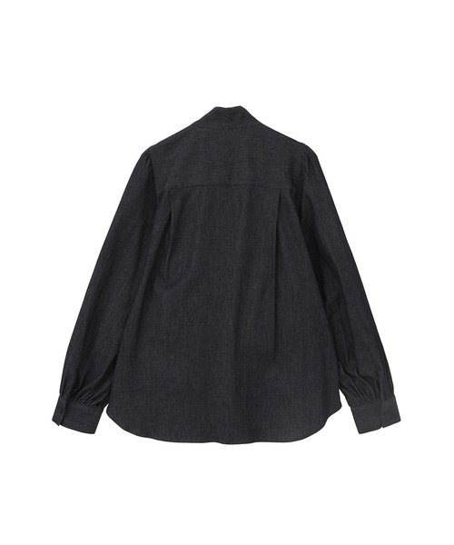 1er Arrondissement（プルミエアロンディスモン）の「ライトデニムボウタイブラウス（シャツ/ブラウス・レディース・インディゴブルー・36/38）」の5枚目の写真