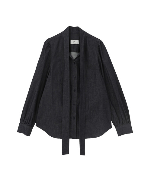 1er Arrondissement（プルミエアロンディスモン）の「ライトデニムボウタイブラウス（シャツ/ブラウス・レディース・インディゴブルー・36/38）」の14枚目の写真