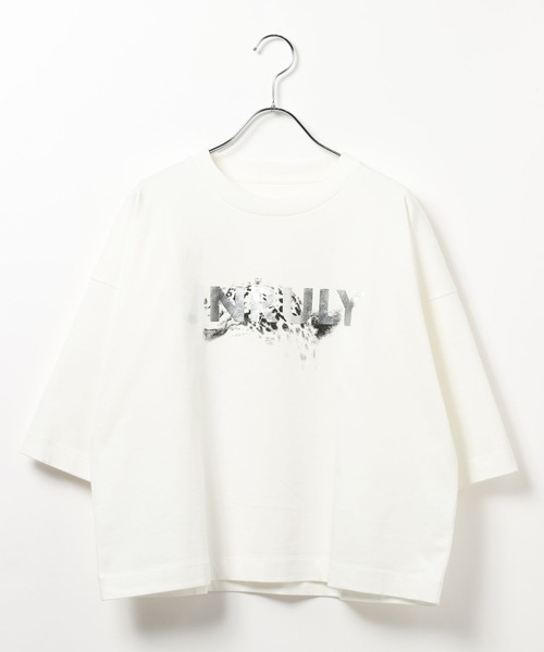 HEREIAM（ヘレイアム）の「【HEREIAM】UNRULY T（Tシャツ/カットソー・レディース・チャコール/オフホワイト・FREE）」の13枚目の写真