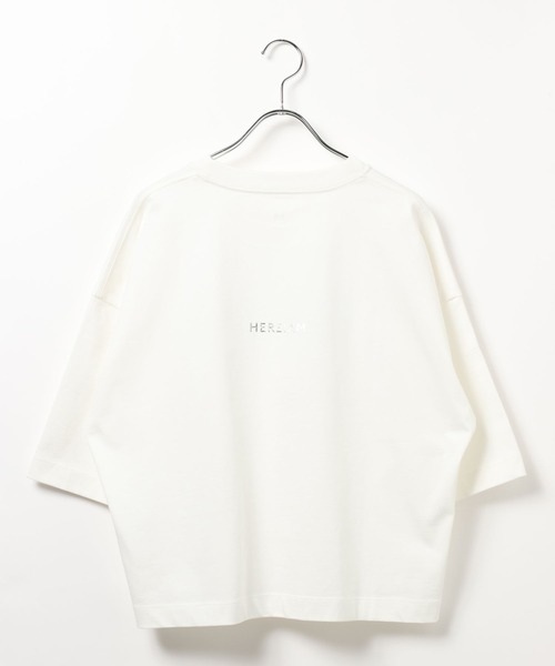 HEREIAM（ヘレイアム）の「【HEREIAM】UNRULY T（Tシャツ/カットソー・レディース・チャコール/オフホワイト・FREE）」の14枚目の写真