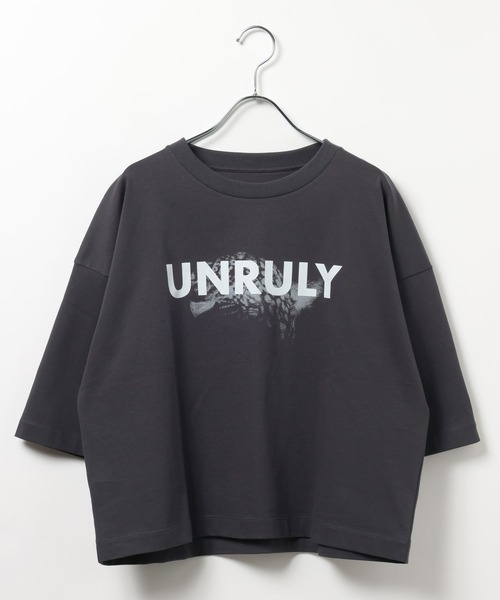 HEREIAM（ヘレイアム）の「【HEREIAM】UNRULY T（Tシャツ/カットソー・レディース・チャコール/オフホワイト・FREE）」の21枚目の写真