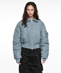 NACHE（ナチェ）の「CROPPED BOMBER JACKET (UNISEX) DUSTY BLUE（その他アウター）」