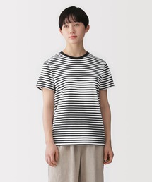 婦人 天竺編みクルーネック半袖Tシャツ