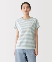 無印良品（ムジルシリョウヒン）の「婦人 天竺編みクルーネック半袖Ｔシャツ（Tシャツ/カットソー）」