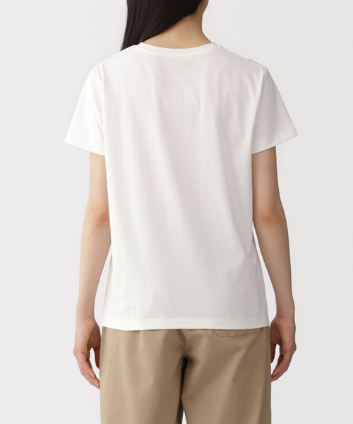 無印良品(ムジルシリョウヒン)の「婦人 天竺編みクルーネック半袖Tシャツ(Tシャツ/カットソー・レディース・ブラック/ライトオレンジ系/グレー/ブルー系/ブラック系/オレンジ系/ブラック系1/ホワイト・S/M/L/XL)」の11枚目の写真