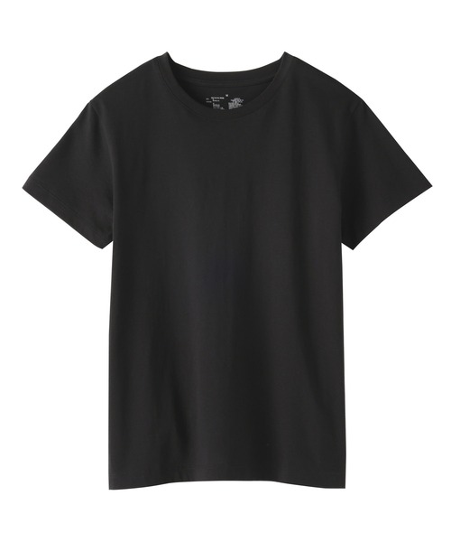 無印良品(ムジルシリョウヒン)の「婦人 天竺編みクルーネック半袖Tシャツ(Tシャツ/カットソー・レディース・ブラック/ライトオレンジ系/グレー/ブルー系/ブラック系/オレンジ系/ブラック系1/ホワイト・S/M/L/XL)」の17枚目の写真