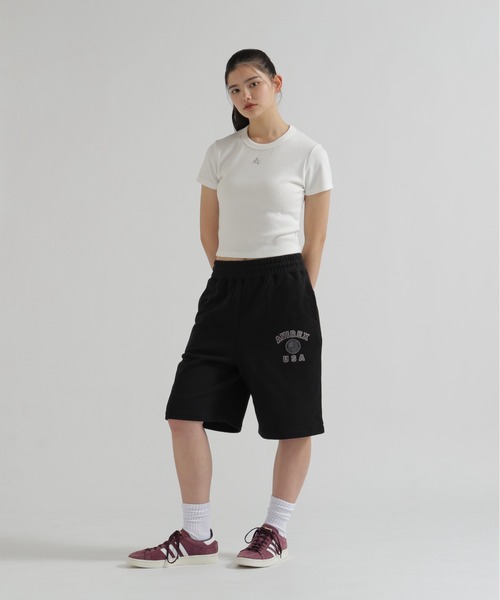 AVIREX(アヴィレックス)の「《直営店限定》VARSITY FLAG HARF PANTS(スウェットパンツ・レディース・オフホワイト/ブラック・M/S)」の12枚目の写真