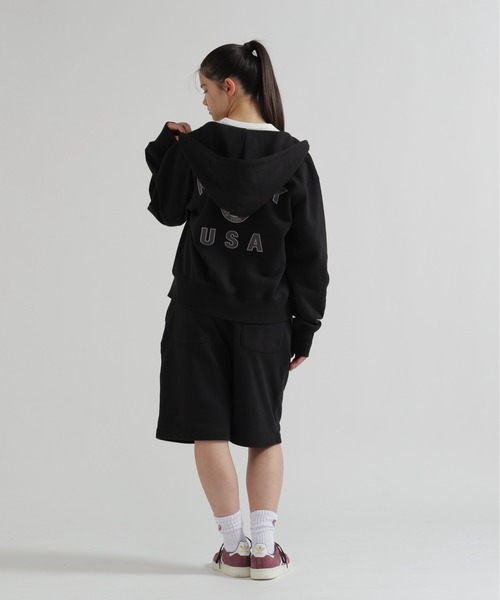 AVIREX(アヴィレックス)の「《直営店限定》VARSITY FLAG HARF PANTS(スウェットパンツ・レディース・オフホワイト/ブラック・M/S)」の16枚目の写真