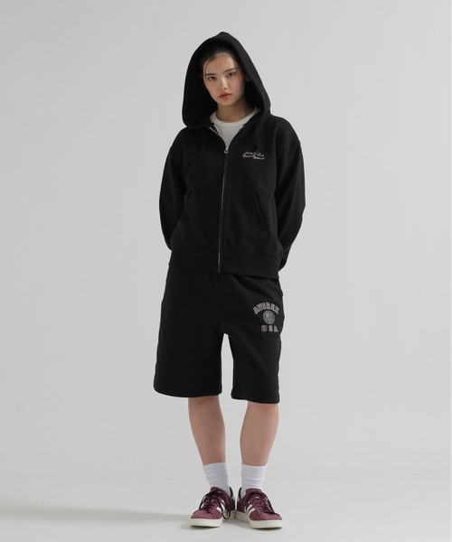 AVIREX(アヴィレックス)の「《直営店限定》VARSITY FLAG HARF PANTS(スウェットパンツ・レディース・オフホワイト/ブラック・M/S)」の15枚目の写真