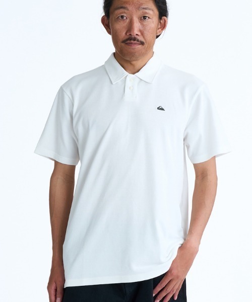 Quiksilver(クイックシルバー)の「クイックシルバー QUIKSILVER MW PIQUE POLO(ポロシャツ・メンズ・ブラック/ホワイト・S/M/L)」の1枚目の写真