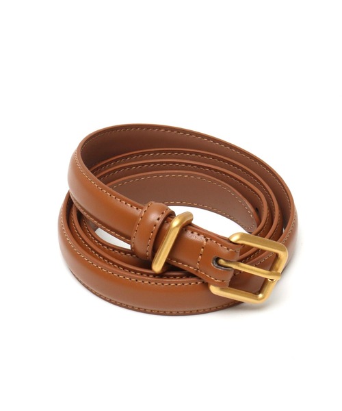 ANAP（アナップ）の「レザーデザイン 細ベルト（ベルト・レディース・ブラウン/ベージュ/ブラック・F）」の3枚目の写真