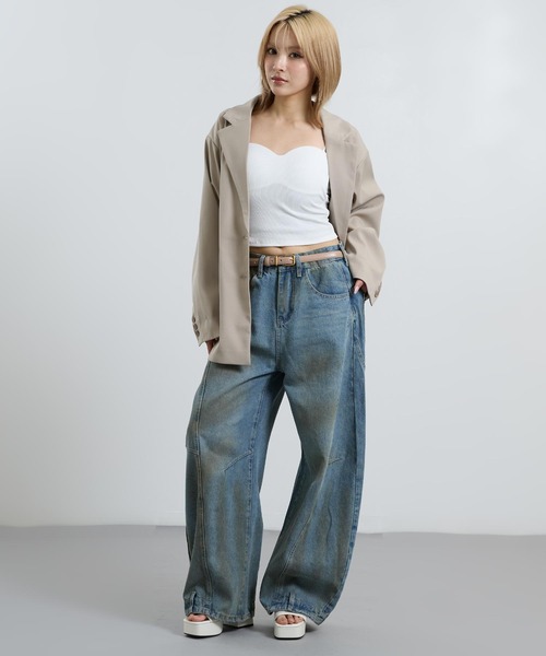 ANAP（アナップ）の「レザーデザイン 細ベルト（ベルト・レディース・ブラウン/ベージュ/ブラック・F）」の8枚目の写真