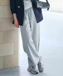 CROSS FUNCTION（クロスファンクション）の「《ストレッチ》エブ楽 スウェットワイドパンツ【CROSS FUNCTION/クロスファンクション】（スウェットパンツ）」