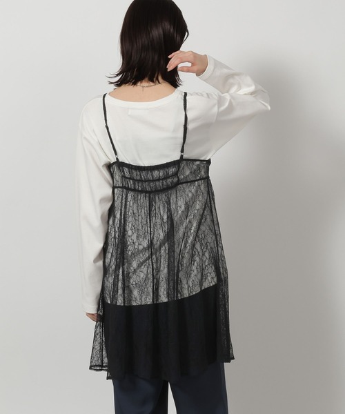 LAKOLE（ラコレ）の「刺繍レースミニワンピース / 663174（ワンピース・レディース・オフホワイト/ブラック・FREE）」の14枚目の写真