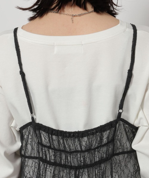 LAKOLE（ラコレ）の「刺繍レースミニワンピース / 663174（ワンピース・レディース・オフホワイト/ブラック・FREE）」の18枚目の写真